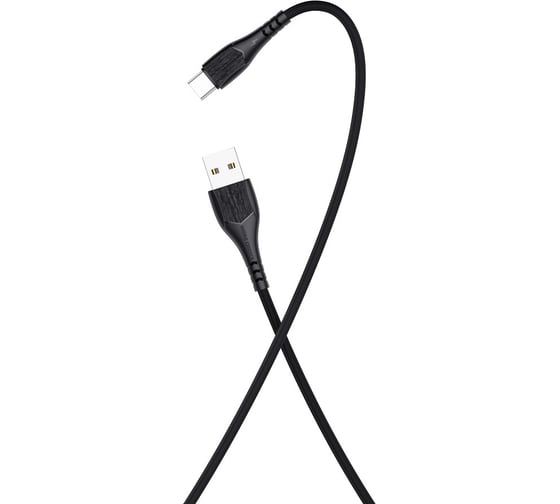 Дата-кабель More Choice USB 2.4A для Type-C TPE 1м K22a Black 1