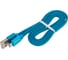 Дата-кабель More Choice USB 2.1A для micro плоский USB нейлон 1м K20m Blue 3