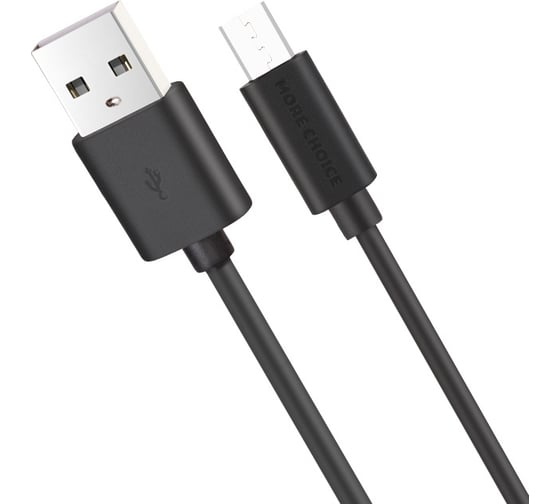 Дата-кабель More Choice USB 2.1A для micro USB TPE 1м K13m Black 1