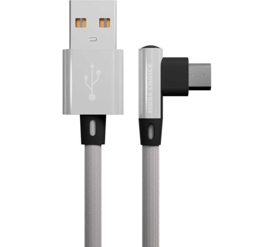 Дата-кабель More Choice USB 2.1A для micro USB нейлон 1м K27m White 1