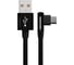 Дата-кабель More Choice USB 2.1A для micro USB нейлон 1м K27m Black 2