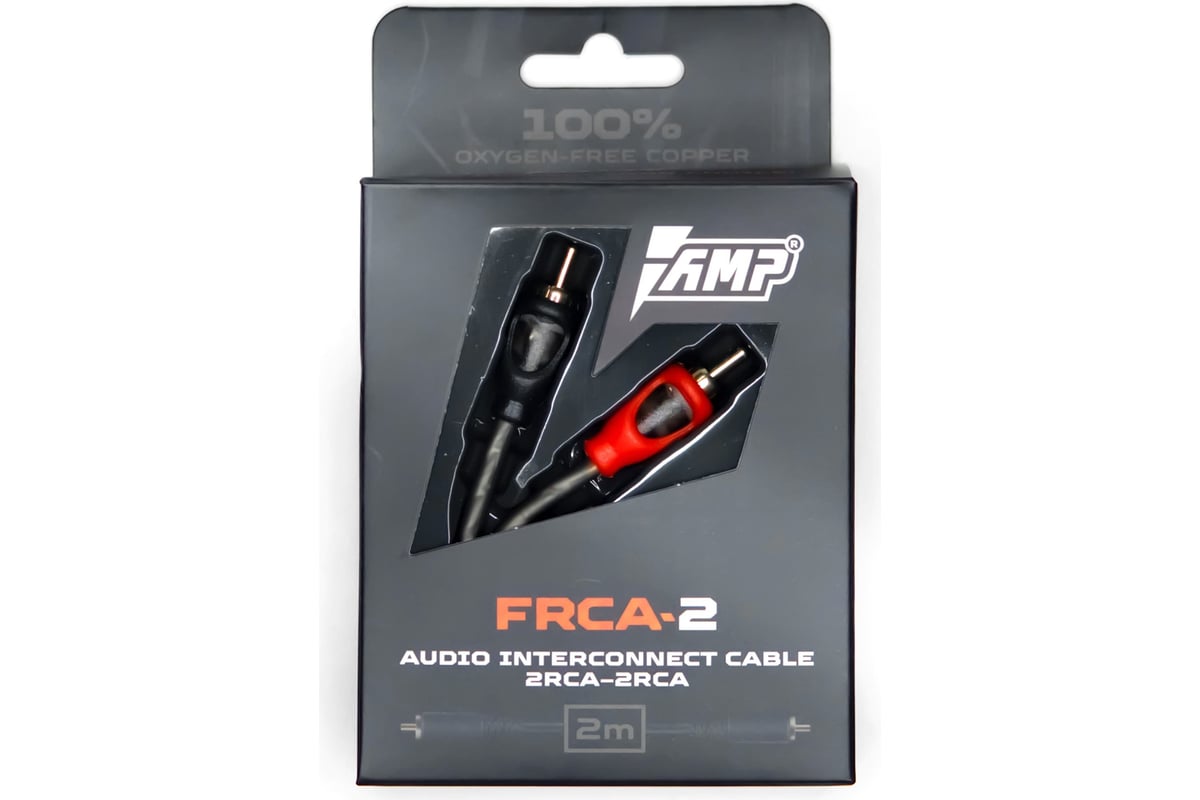 Провод соединительный AMP FRCA-2 Межблочный кабель-медь+экран (2м) (20 ...