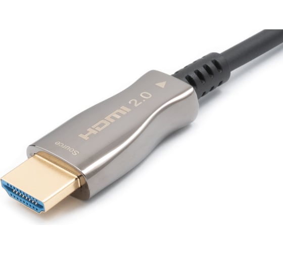 Кабель активный оптический А1 HDMI 20 м., ver. 2.0, 4K/60 Hz, ARC, 19M/19M, черный A1-HDMI2.0-AOC-20M