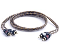 Межблочный кабель SWAT 2RCA-2RCA, 1.0 метров, витая пара, 1 экран, медь SWAT SIC-210