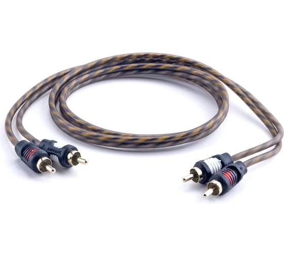 Межблочный кабель SWAT 2RCA-2RCA, 1.0 метров, витая пара, 1 экран, медь SWAT SIC-210 1