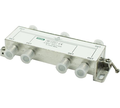 Разветвитель F на 6 TV (5-1000MHz) OXION блистер, арт. OX-SPL6W1000
