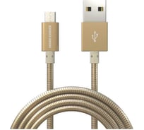 Дата-кабель More Choice USB 2.1A для micro USB металл 1м K31m