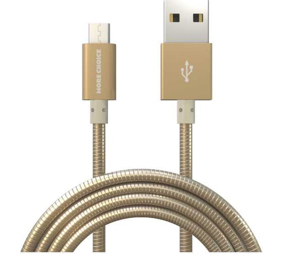 Дата-кабель More Choice USB 2.1A для micro USB металл 1м K31m 1