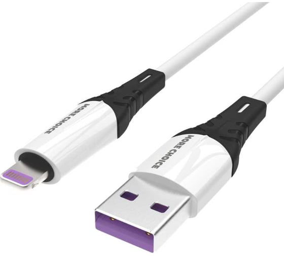Дата-кабель More Choice USB 3.0A для Lightning 8-pin силикон 1м K32Siw 1