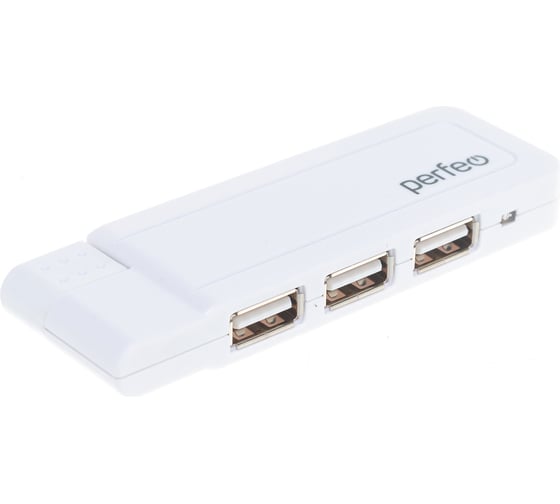 USB-концентратор Perfeo USB-HUB 4 Port, белый 30009984