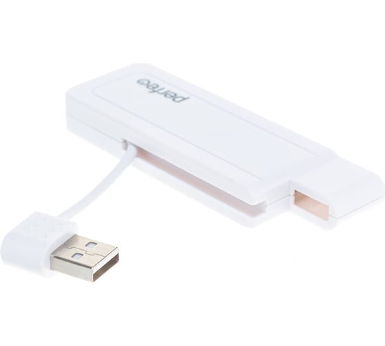 USB-концентратор Perfeo USB-HUB 4 Port, белый 30009984