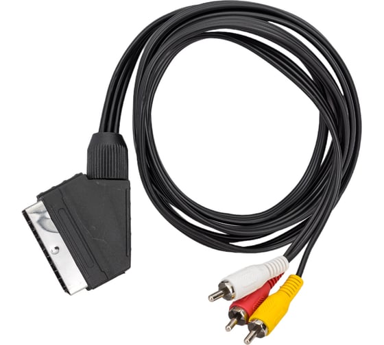 Кабель PERFEO SCART вилка - 3 RCA вилка, 2 м. 30003908