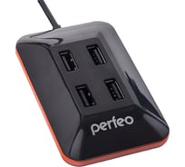 USB-HUB Perfeo 4 Port, чёрный 30012250