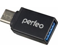 Адаптер Perfeo USB на Type-C c OTG, 3.0, чёрный 30010601