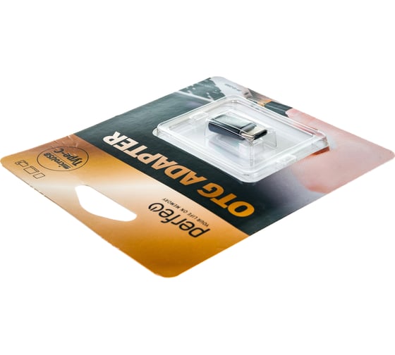 Адаптер Perfeo micro USB на Type-C, c OTG, чёрный 30010600