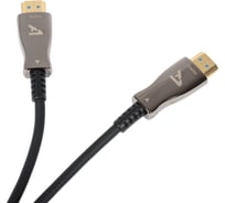 Активный оптический кабель HDMI A1 15 м., ver. 2.0, 4K/60 Hz., ARC, 19M/19M, черный A1-HDMI2.0-AOC-15M 33863875