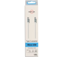 Кабель Mobylos Type-C – Micro-USB 50049/белый
