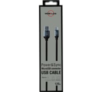 Кабель Mobylos MicroUSB 50018черный