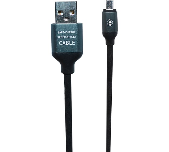 Кабель Mobylos MicroUSB 50018черный