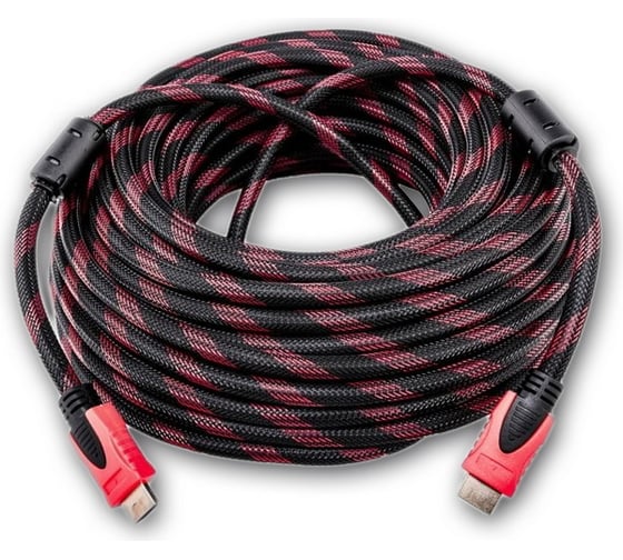 Кабель HDMI Pro Legend 18м., версия 1.4, 3D, Ethernet, 2 фильтра, оплетка нейлон PL1175