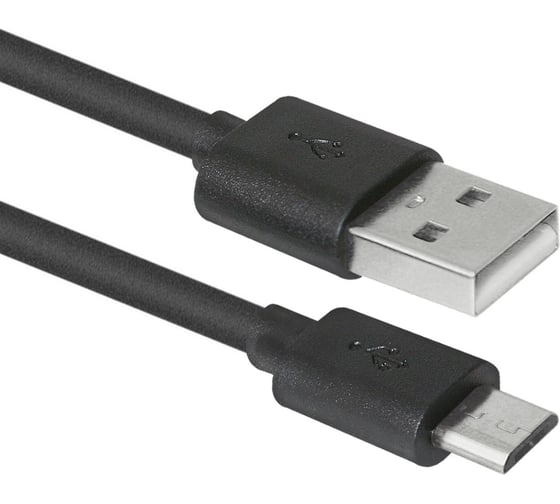 USB кабель DEFENDER USB08-03BH USB2.0 черный, AM-MicroBM, 1м 87476