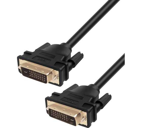 DVI-D кабель GCR для мониторов, проекторов 25M/25M, 10.0м, черный VIVDMI2DMC2-10.0m 1