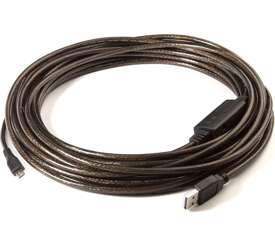 Дата кабель USB 2.0 micro B GCR 5 pin 10.0м VIVUAI2MCB11-BD2S-10.0m