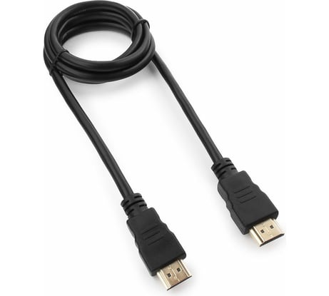 Кабель HDMI Гарнизон 1м, v2.0 M/M, позол. разъемы, экран, черный, пакет GCC-HDMI-1M