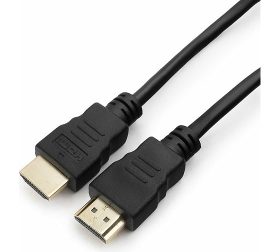Кабель HDMI Гарнизон 1м, v2.0 M/M, позол. разъемы, экран, черный, пакет GCC-HDMI-1M