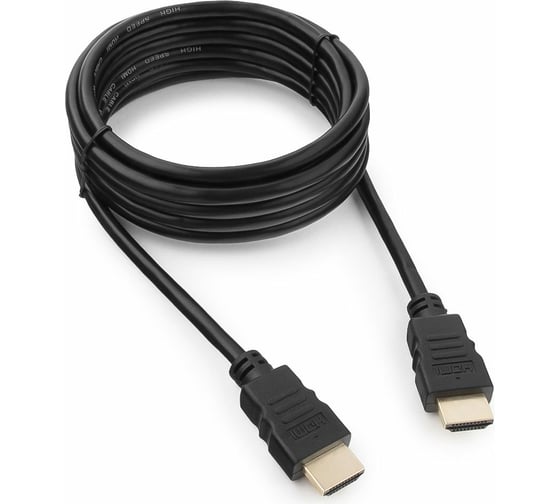 Кабель HDMI Гарнизон 19M/19M, v2.0, позол. разъемы, экран, 3м, черный, пакет GCC-HDMI-3M 1