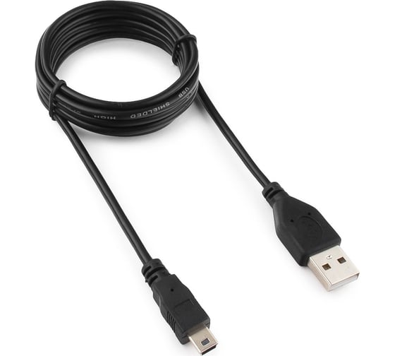 Кабель Гарнизон USB 2.0 A(M) - mini-B(M) 5P, 1.8м, пакет GCC-USB2-AM5P-1.8M - выгодная цена, отзывы, характеристики, фото - купить в Москве и РФ