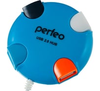 Разветвитель USB-HUB Perfeo 4 Port синий 30007100