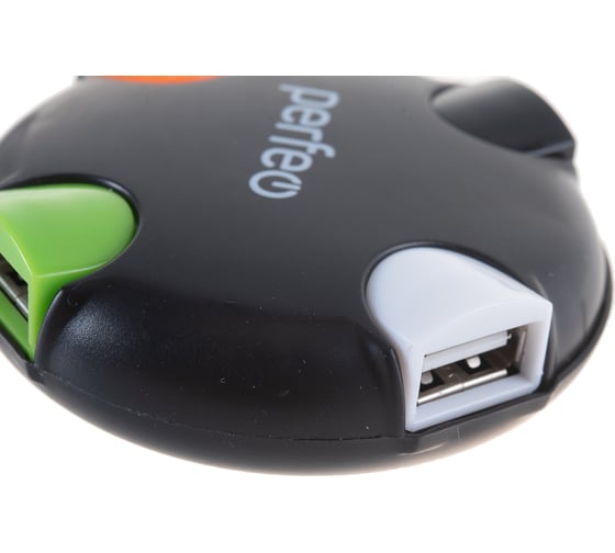 Разветвитель USB-HUB Perfeo 4 Port чёрный 30007098
