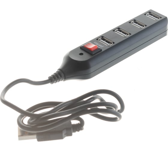 Разветвитель USB-HUB Perfeo 4 Port чёрный 30012980