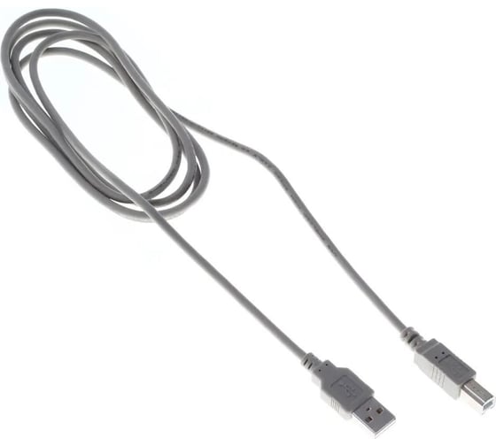 Кабель BURO USB A(m) - USB B(m), 1.8м, (BHP RET USB_BM18) серый, блистер 485535