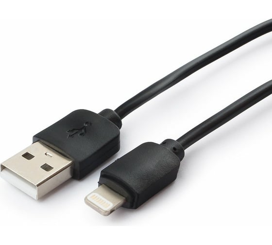 Кабель Гарнизон USB A(M) - Lightning, 0.3м, черный GCC-USB2-AP2-0.3M