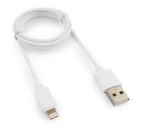 Кабель Гарнизон USB A(M) - Lightning, 1м, белый GCC-USB2-AP2-1M-W