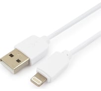 Кабель Гарнизон USB A(M) - Lightning, 1м, белый GCC-USB2-AP2-1M-W