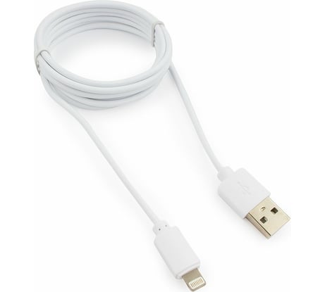 Кабель Гарнизон USB A(M) - Lightning, 1.8м, белый GCC-USB2-AP2-6-W