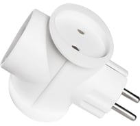 Разветвитель Smartbuy 3 гнезда без заземления круглый 10А 250B SBE-16-A03-3