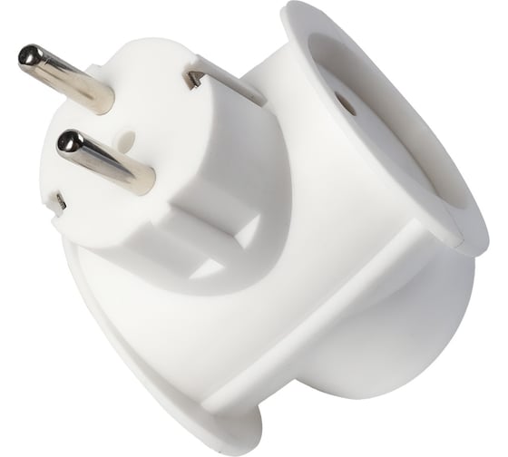 Разветвитель Smartbuy 3 гнезда без заземления круглый 10А 250B SBE-16-A03-3