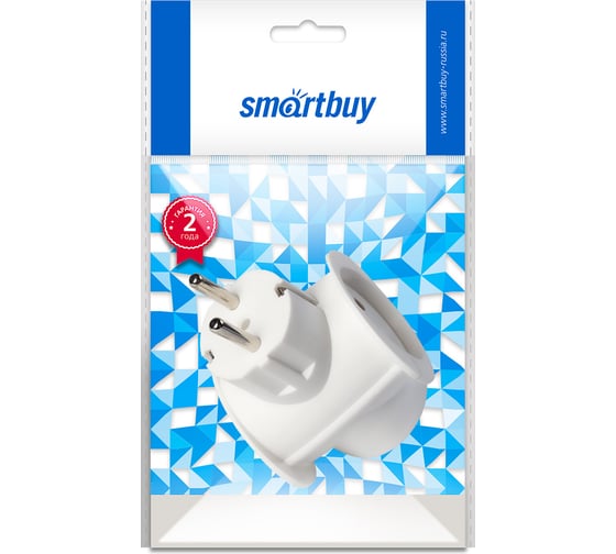 Разветвитель Smartbuy 3 гнезда без заземления круглый 10А 250B SBE-16-A03-3
