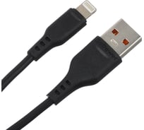 Кабель GoPower GP01L USB (m)-Lightning (m) 1.0м 2.4A ПВХ черный 00-00018568