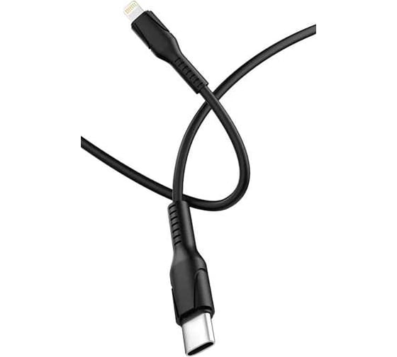 Кабель GoPower GP21TL Type-C (m)-Lightning (m) 3.0A силикон черный 00-00028378 1
