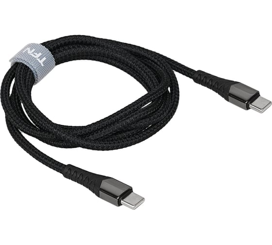 Кабель TFN Type-C - Type-C knight, 1.2m, black TFN-CKNUSBCC12MBK 1