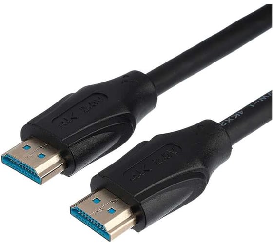 Кабель GoPower HDMI (m)-HDMI (m) 5.0м ПВХ ver.1.4 черный в пакете 00-00027307