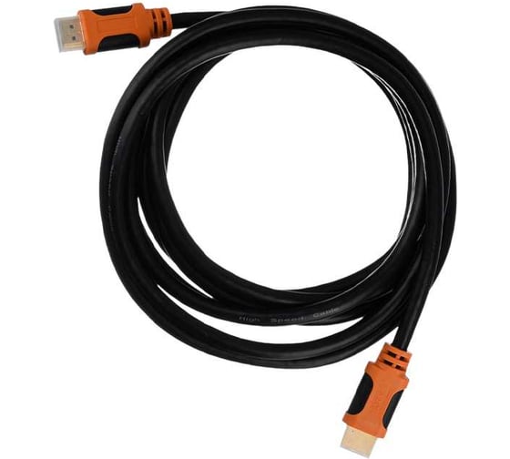 Кабель GoPower HDMI (m)-HDMI (m) 3.0м ПВХ ver.2.0 4K 60Hz черный в пакете 00-00027309