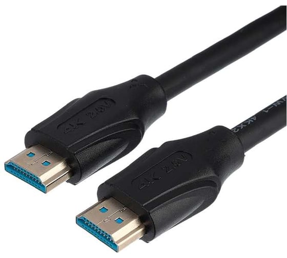 Кабель GoPower 1 HDMI (m)-HDMI (m) 1.5м ПВХ ver.1.4 черный в пакете 00-00029041