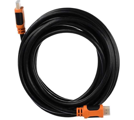 Кабель GoPower HDMI (m)-HDMI (m) 5.0м ПВХ ver.2.0 4K 60Hz черный в пакете 00-00027310
