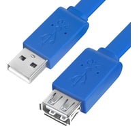 Удлинитель USB для 3G 4G модемов USB 2.0 AM/AF GCR 0.5м,синий VIVUEIC2M2-BD-0,5m